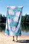 Mijölnir Toalla de Playa Yoga Nature 90 - Toalla de playa multicolor, tacto suave, microfilamento, 90x150 cm